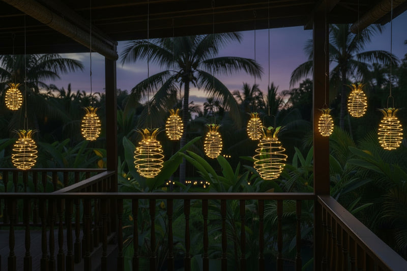 pineapple plant light Solar Pineapple LED Garden Light with Waterproof Lighting – Mansion Pieces